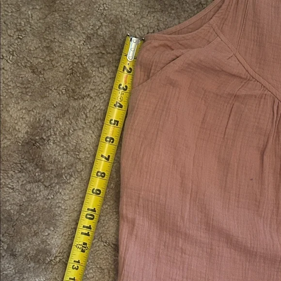 Heyson Mauve Pink/Tan Linen-Texture Overalls - Picture 12 of 13